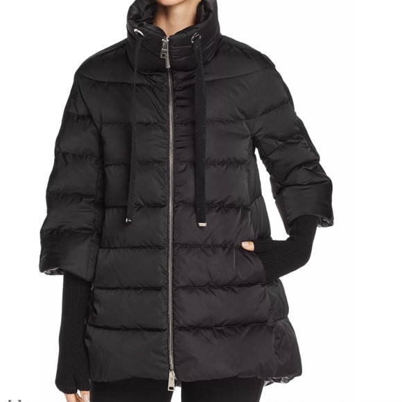 Herno Jackets & Blazers - Herno Satin A-Line Down Coat Size 36